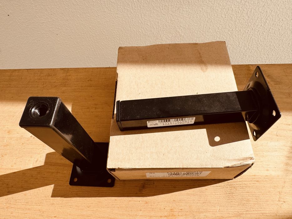 Lote 4 pés aço preto