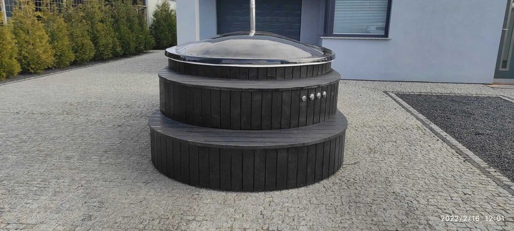 Balia basen z jacuzzi do sauny całoroczne do schładzania i nie tylko