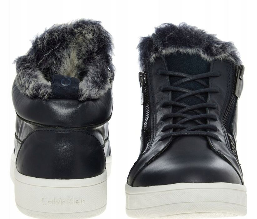 Botki Calvin Klein z futerkiem