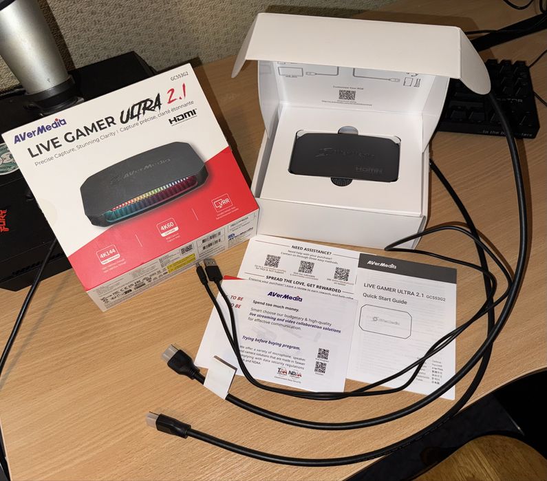 Карта видеозахвата 4K 60FPS | AverMedia LIVE GAMER ULTRA 2.1