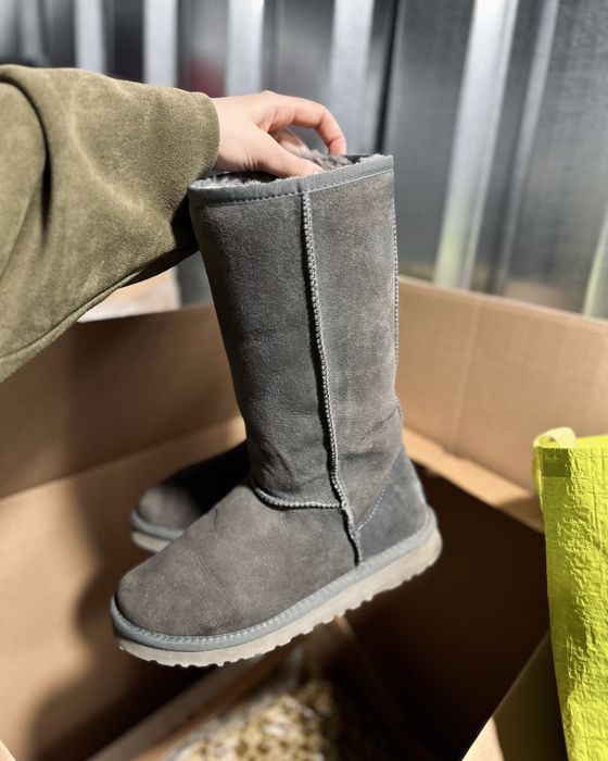 Уггі Ugg Australia замшеві хутряні оригінальні сірі високі класичні, розмір 38