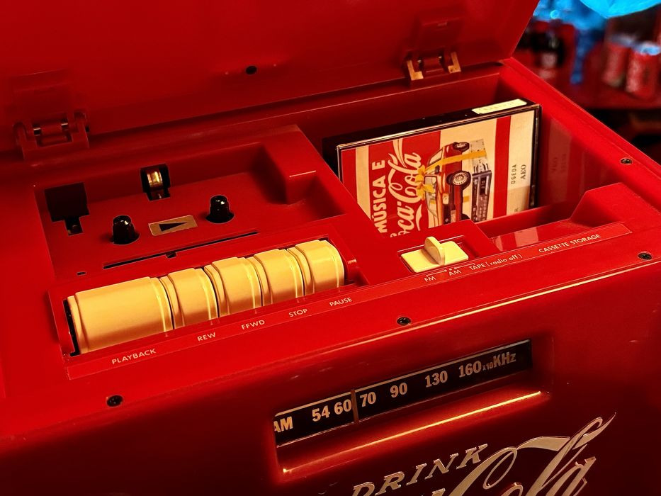 Radio cassete coca-cola