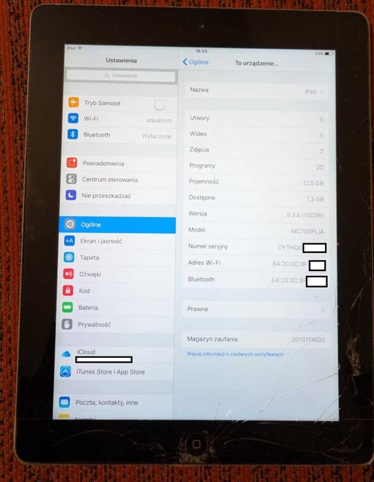 IPad 3   A1416 IOS 9.3.5