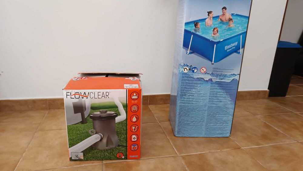 Piscina + bomba + outras ofertas