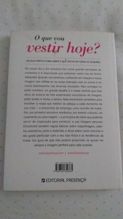Livro  "O que vestir hoje?"
