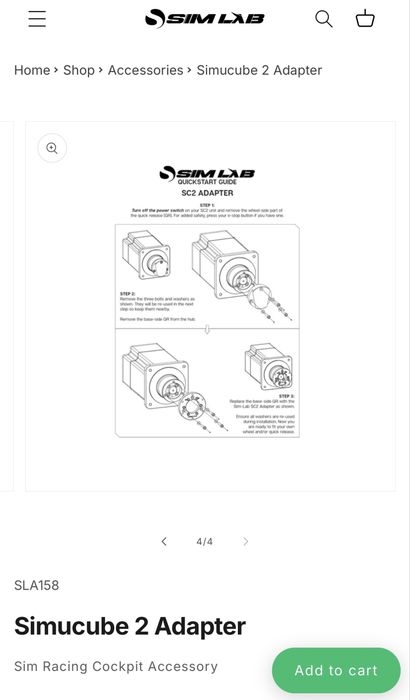 Simucube 2 Adapter SimLab