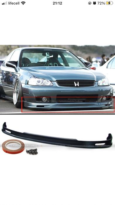 Губа передня Honda Civic Ek Eg Ej