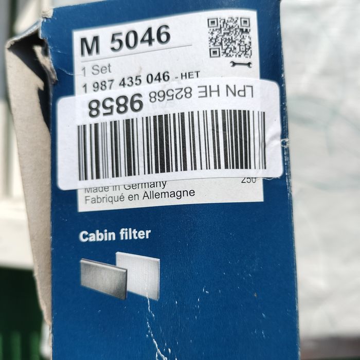 Filtr kabinowy Bosch m5046 BMW