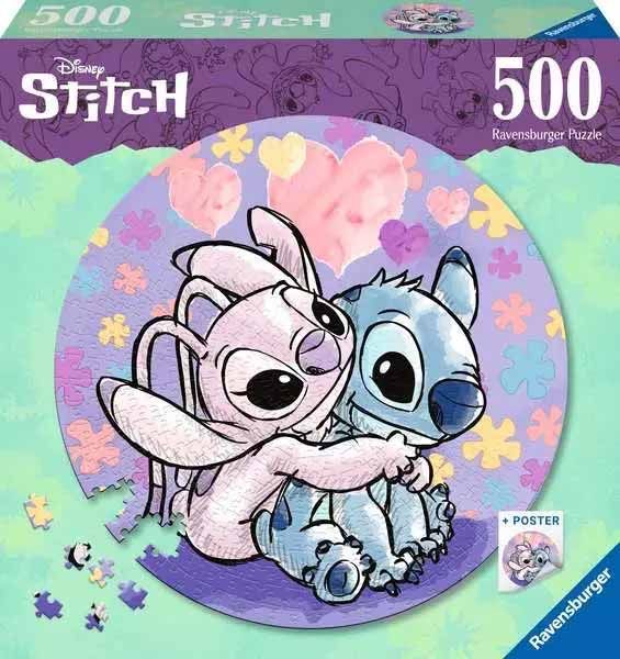 Puzzle 2D 500 Elementów. Stitch. Ravensburger. Nowy Produkt