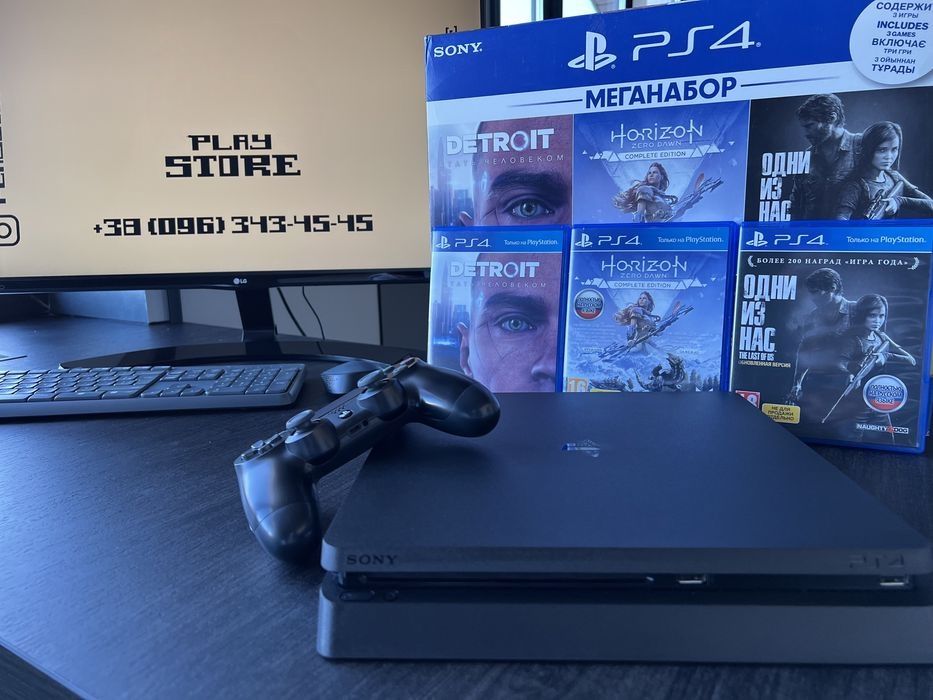 Sony PlayStation Slim  + БАГАТО ІГОР гарантія 12 місяців !