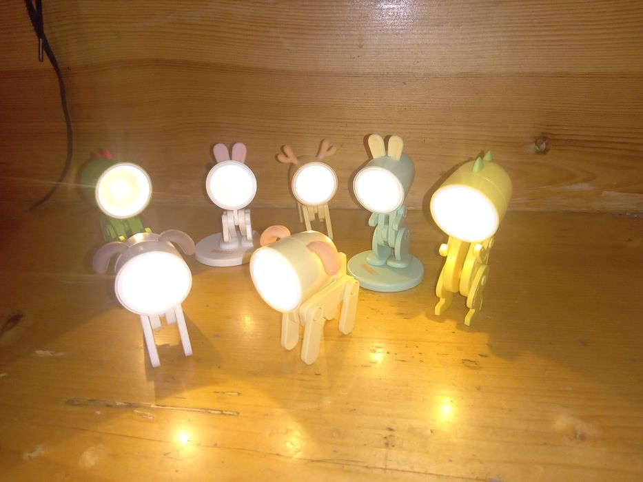 Нічник, ліхтарик: зайчик, олень, собачка