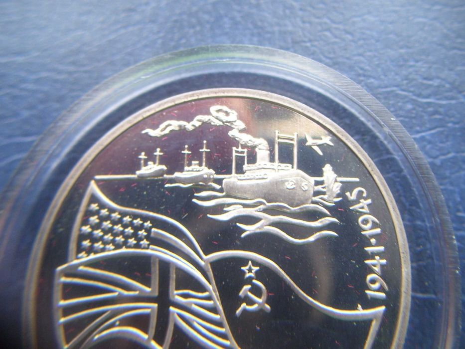 Stare monety 3 ruble 1992 Rosja lustrzanka Piękna