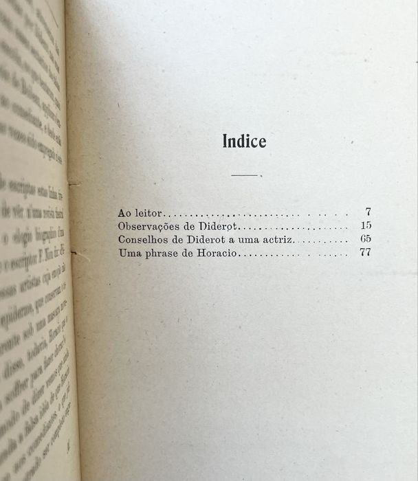 Diderot - Paradoxo Sobre o Comediante (Edição de 1909)