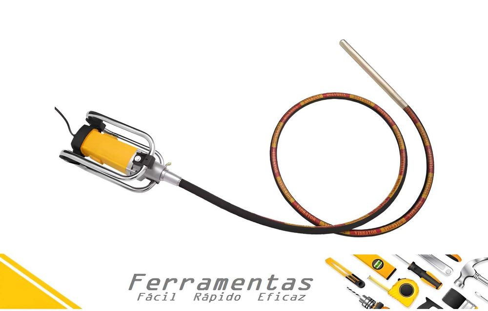 Vibrador de cimento / betao 2000w - 4 metros (Novo)