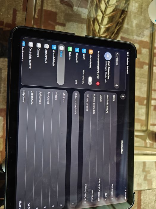 iPad Air 2020, 64 gb ,10,9" com pen e capa