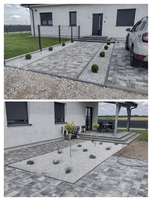 Układanie kostki brukowej, mycie kostki brukowej,impregnacja