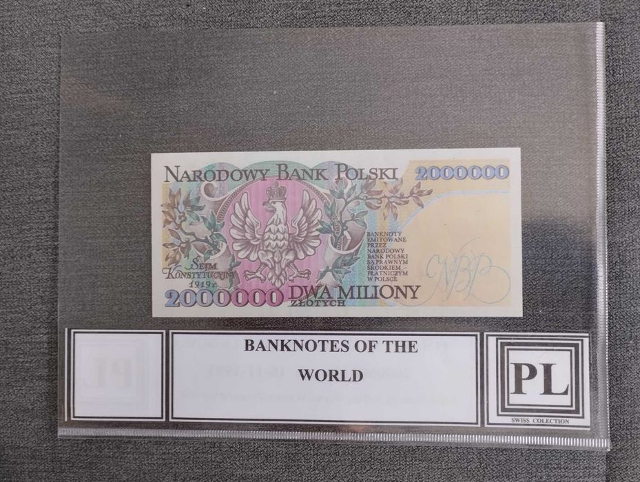 Polska zestaw 5 sztuk banknotów z 1993 roku
