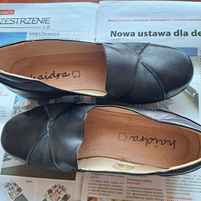 Nowa cena Półbuty damskie czarne