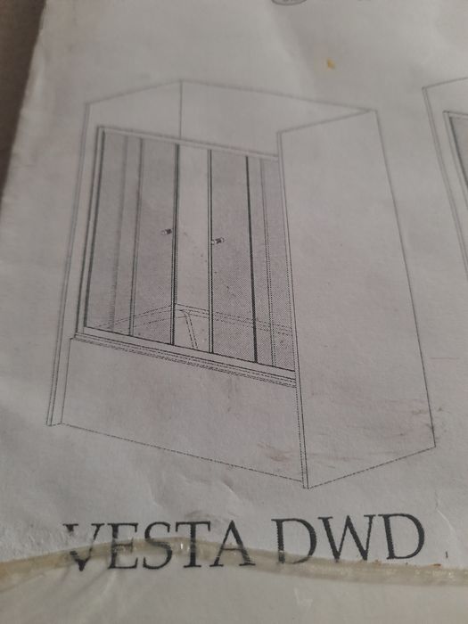 Parawan na wannowy firmy Vesta dwd
