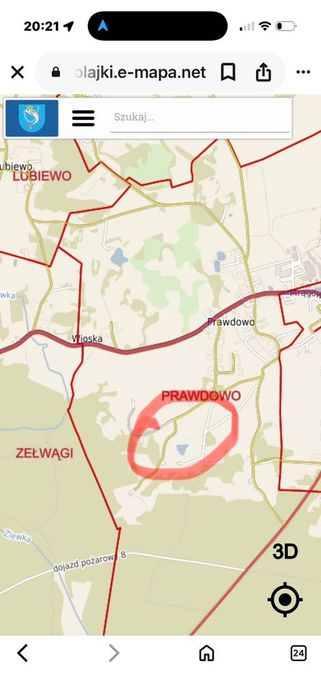 Działka budowlana 3005m² na MAZURACH