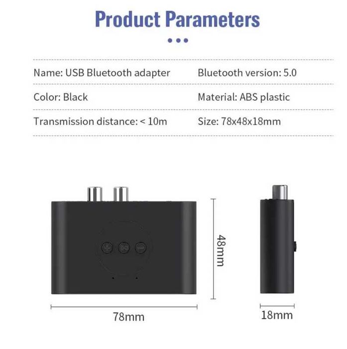 BLS-B21 Bluetooth приймач RCA 3,5 мм AUX