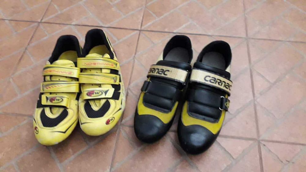 Sapatos de Estrada e BTT