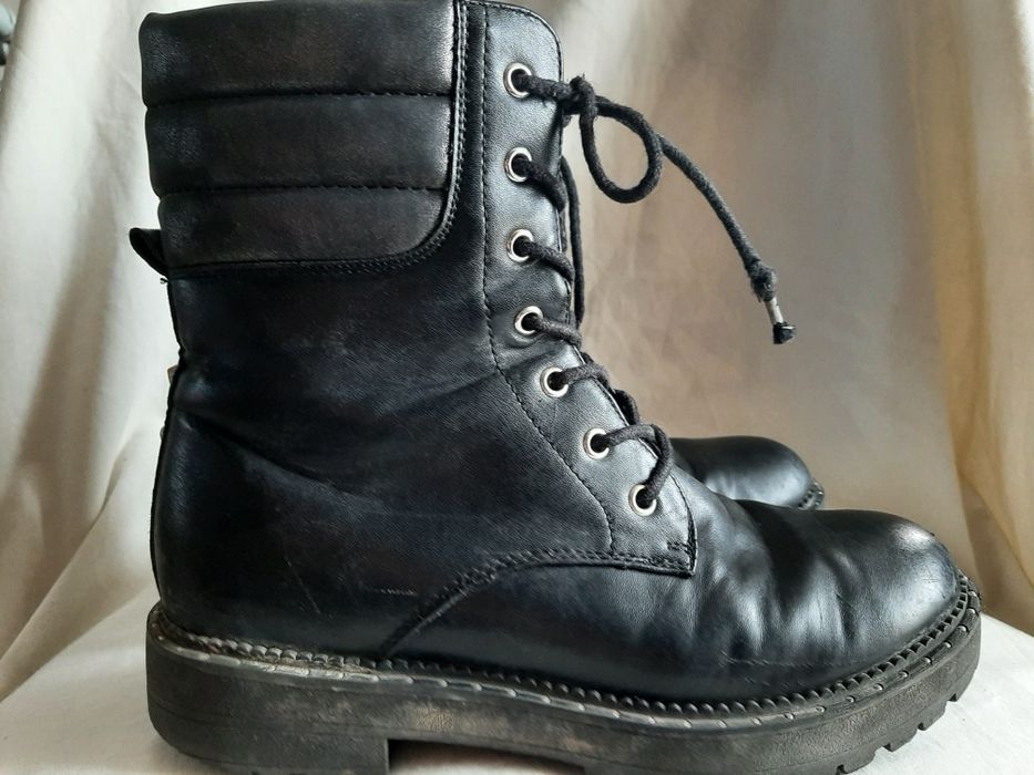 trzewiki czarne, damskie, ćwieki, Graceland