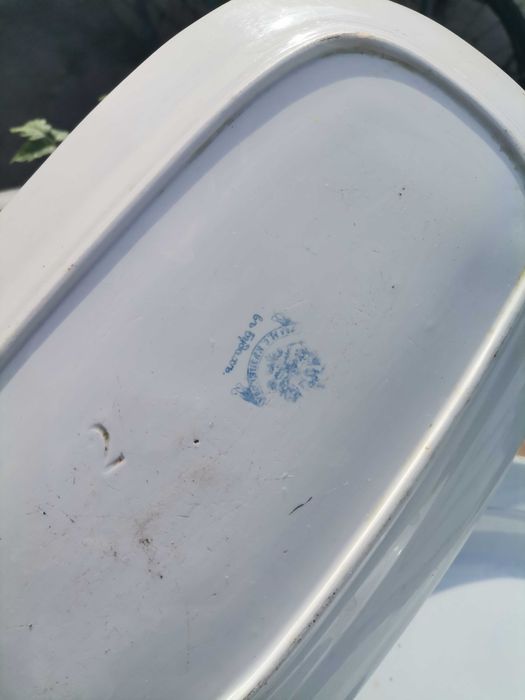 Старые блюда кузнецовские, кобальт новые 3шт тарелок и набор18 шт