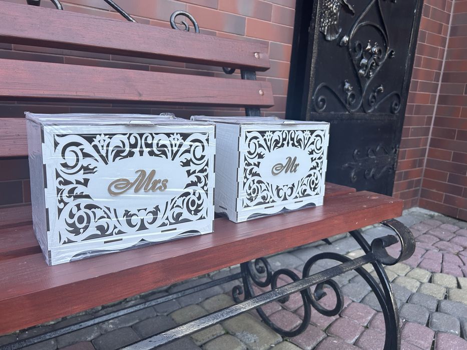 Скриньки весільні для грошей . Для молодого і молодої