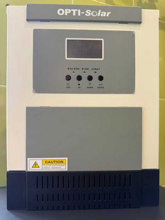 Гібридний інвертор OPTI SOLAR SP1000 EFECTO 1kVA/ 1kW 12VDC
