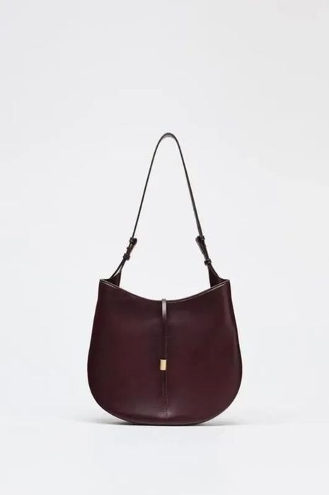 жіноча сумка-хобо темно-бордового