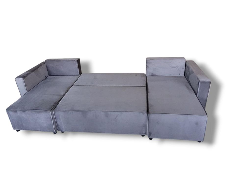 Narożnik rozkładany Rogówka kanapa z pojemnikiem Sofa funkcja spania E