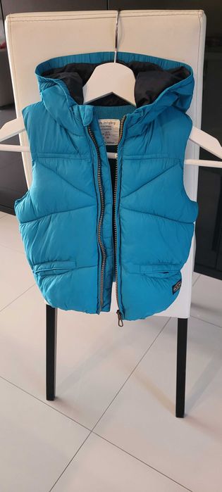 ZARA bezrękawnik ocieplany z kapturem, rozm. 98