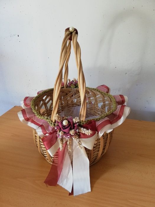 Cesta decorada para brindes