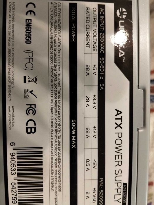 Fonte de alimentação PC