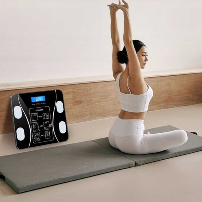 Waga łazienkowa analityczna Bluetooth 180 KG SMART 25w1 + Baterie