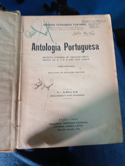 Rodrigo Fernandes Fontinha, Antologia Portuguesa (1940-estado novo)