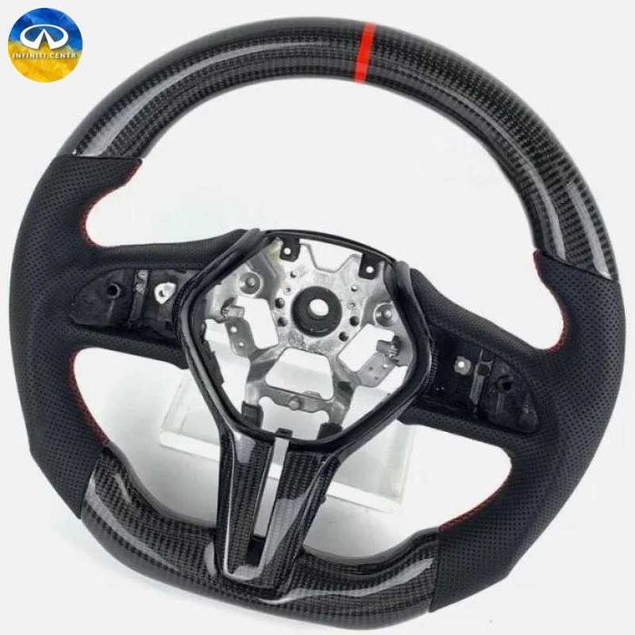 Спортивный руль Карбон Infiniti Q50 Q60 QX50 2016-24 карбоновое