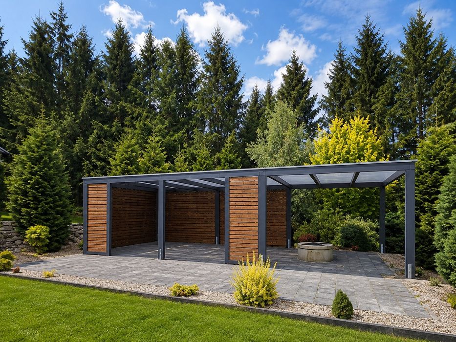 Pergola tarasowa Tychy | drewno BSH GL24 | szybki montaż