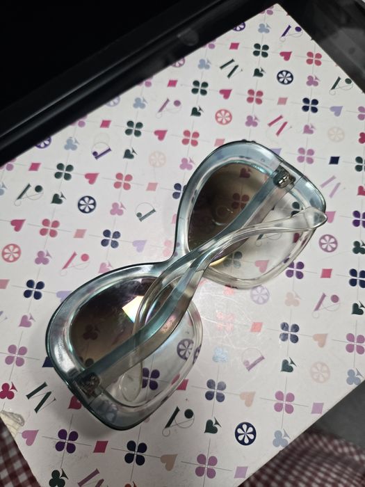 Okulary przeciwsłoneczne vintage 70's niebieskie