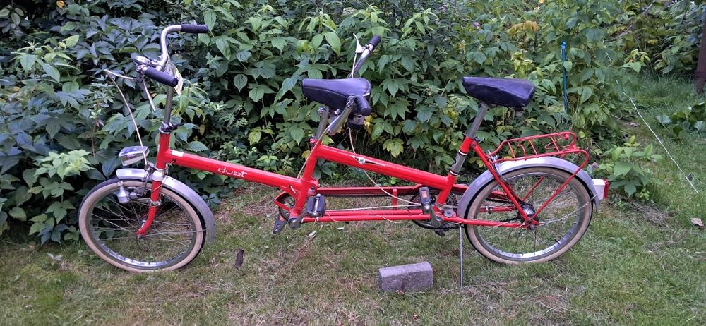 Romet duet z przerzutkami składany tandem składak wigry 3 prl