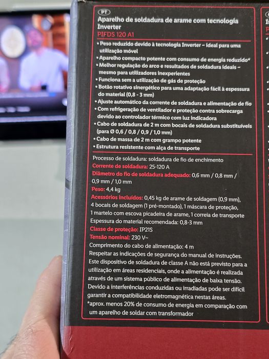 Máquina de soldar eléctrica a fio Parkside