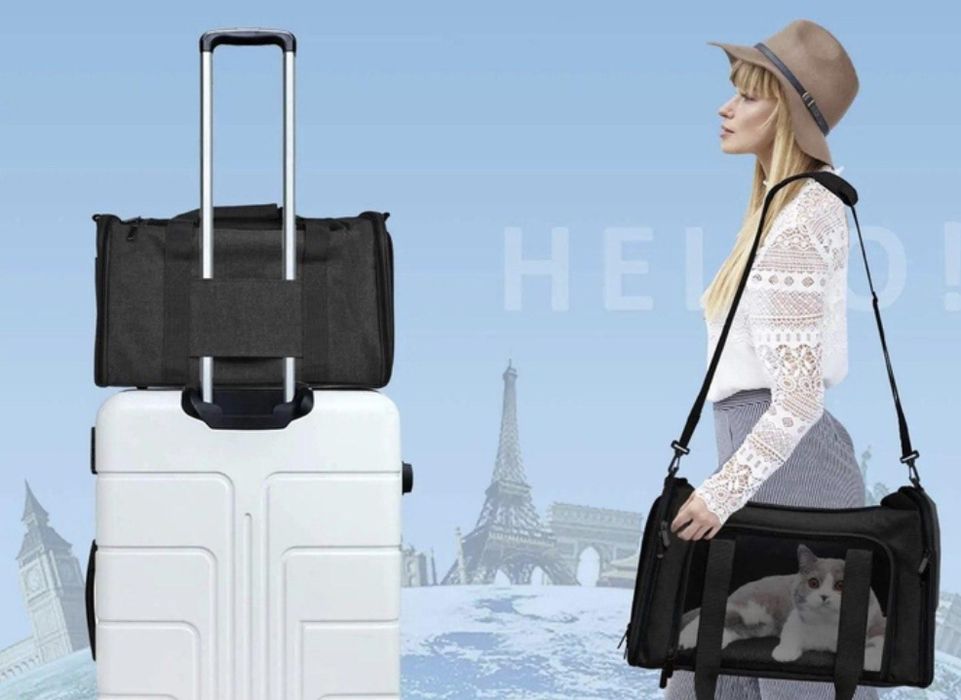 Сумка- переноска для собак і кішок складна