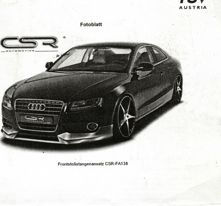 Audi A5 Lip frontal