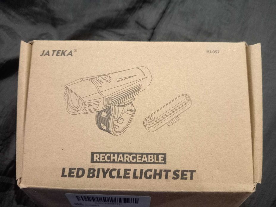 conjunto de luzes led para bicicleta , recarregavel