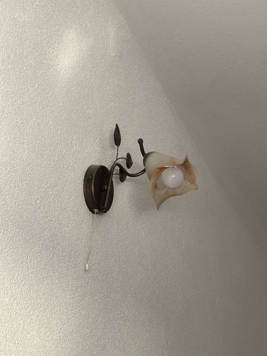 lampa sufitowa + kinkiet kolor zloty/ miedziany