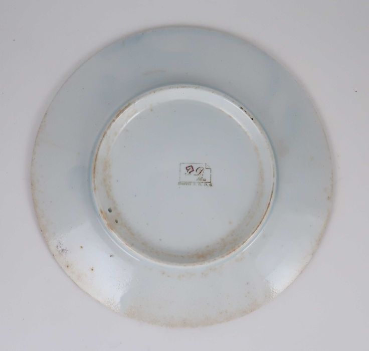 3 pratos calendários Séc. XIX - G.D. Paris - 16.5 cm