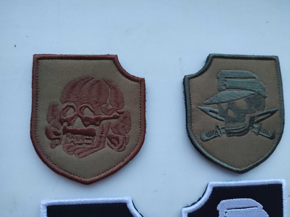 Патч нашивка шеврон на липучке немецкий череп