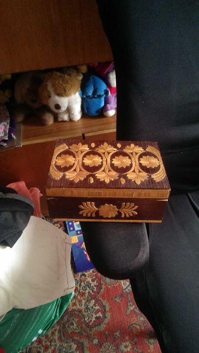 Старинная Шкатулка деревянная СССР