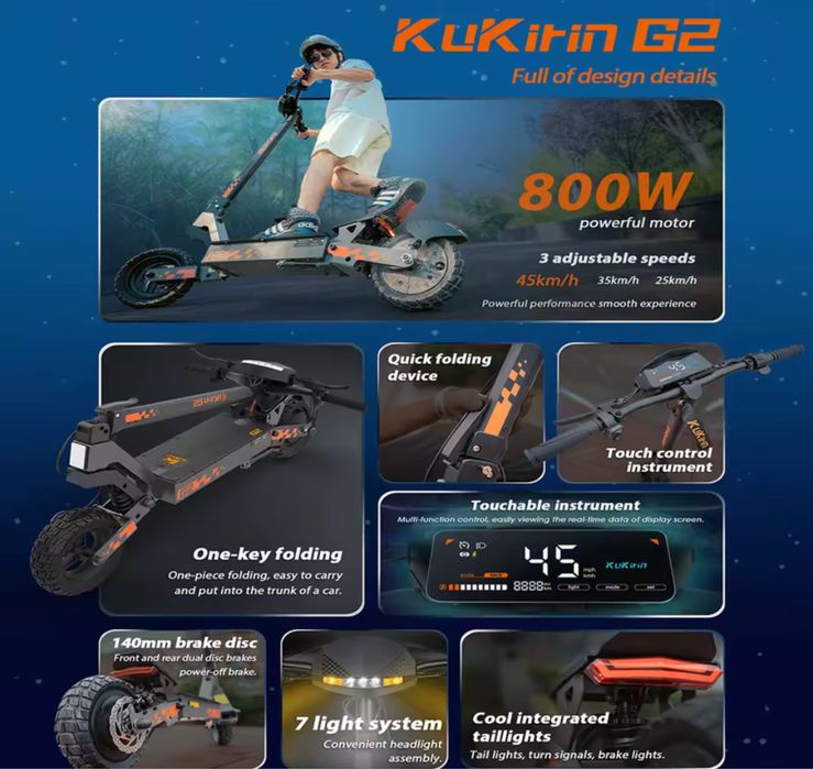 Trotinete electrica kukirin G2 nova na caixa